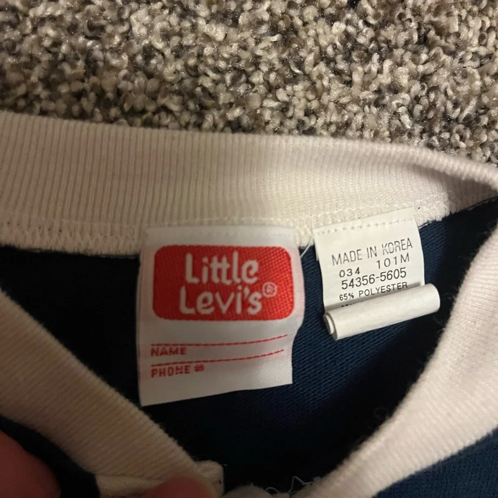 Vintage Little Levis Outfit Orange Tab Pants 5 Long Sleeve 4 Colorblock Y2K READ